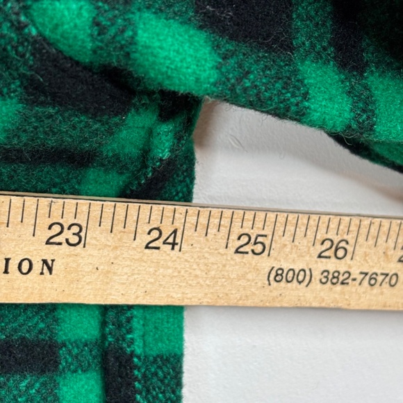 VTG 40s GWG Westwool Pure Wool Jacket Green Flannel Plaid Canadian Shacket Men L - Picture 8 of 10